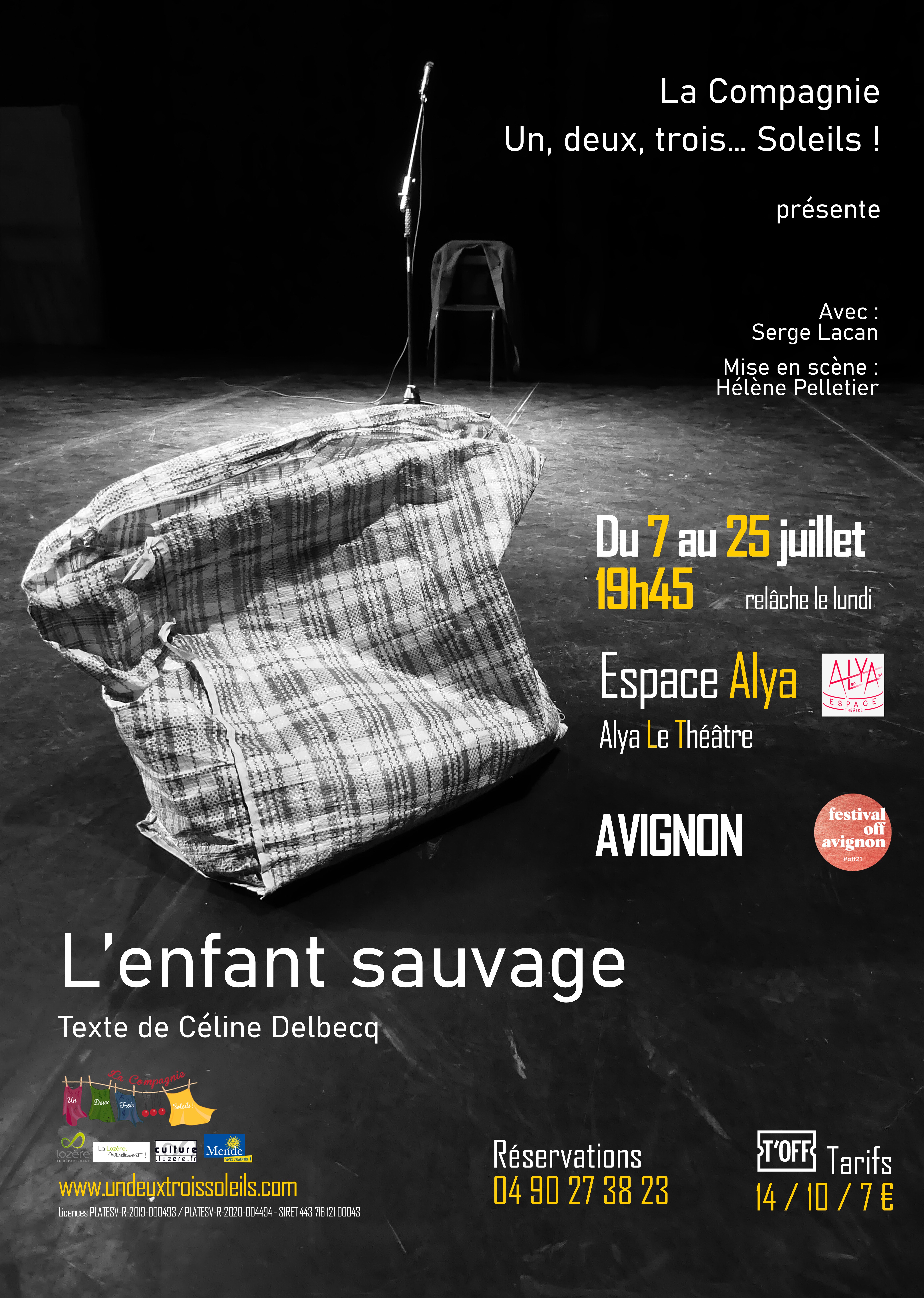 Affiche Lenfantsauvage Avignon2021